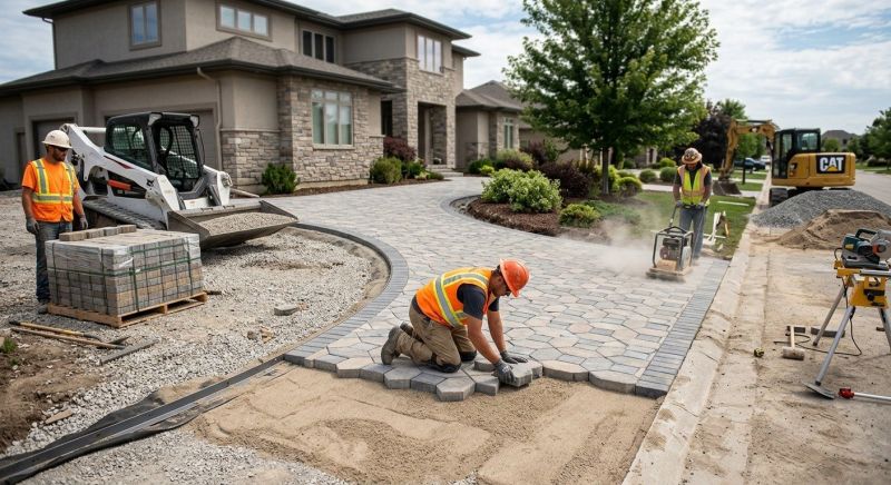 Stone Driveway Construction in Aurora, CO